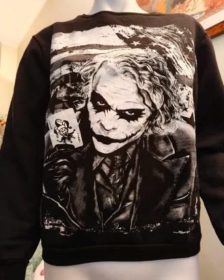 Felpa Joker 100 % cotone tg M