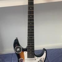 Chitarra elettrica ashton con stickers
