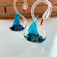 Cigni vetro stile Murano