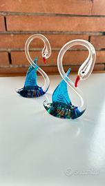 Cigni vetro stile Murano