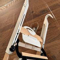Stokke Handysitt, seggiolino bianco/legno