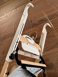 Stokke Handysitt, seggiolino bianco/legno