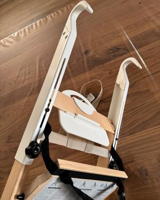 Stokke Handysitt, seggiolino bianco/legno