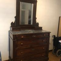 Comò/Cassettiera con Specchio Fine 800 Inizio '900