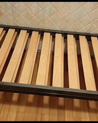 DUE RETI SINGOLE TELAIO RINFORZATO+2 MATERASSI SIN