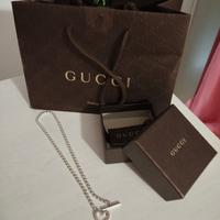 Collana Gucci boule cuore argento 925