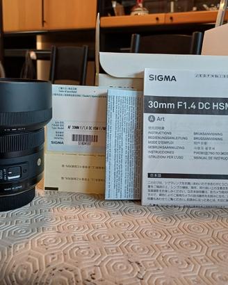Obiettivo Sigma 30mm f/1.4 DC HSM Art - N-mount