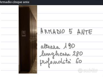 Armadio 5 ante