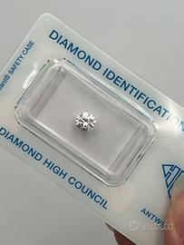 Diamante naturale 0,53 carati h color lF