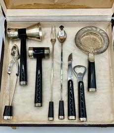 Set cocktail vintage anni 50/60 acciaio INOX