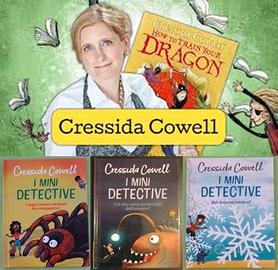 I MINI DETECTIVE, Cressida Cowell, 3 volumetti.