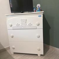 Culla e fasciatoio Pali "Orsetto & Stelle"