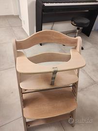 Seggiolone evolutivo hauck in legno