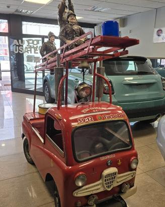 GIOSTRA CAMION POMPIER FATTA A MANO ANNI 70