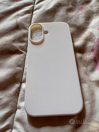 Cover iphone 16 bianca