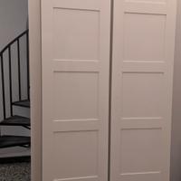 Coppia ante Ikea Bergsbo bianche per armadio Pax