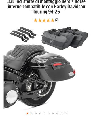 Set di borse laterali rigide per Harley Davidson