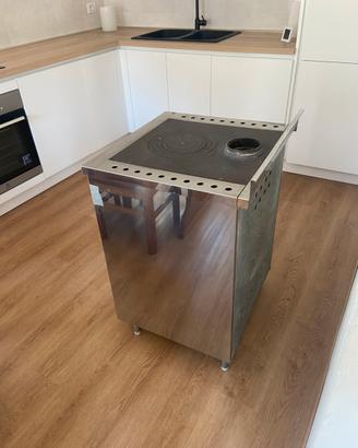 Cucina economica a legna