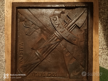 Piastra in ghisa ventennio fascista