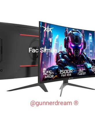 Monitor gaming curvo KTC  H32S17 32” 180 Hz  nuovo
