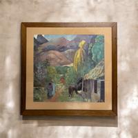 Paul Gauguin stampa “ paesaggio Tahitiano”