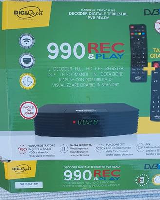 Decidere DIGIQuest 990 Rec e Play  DVB  T2