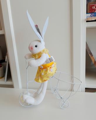 🐰 Coniglio Pasquale Chic in Bicicletta 🚲 Portauo