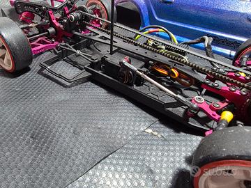 Automodello 1/10 Drift tutta in carbonio alluminio