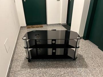 Porta tv - stereo in vetro