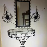 Consolle in ferro battuto anni 50