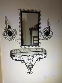 Consolle in ferro battuto anni 50