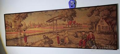 arazzo olandese e 2 piatti