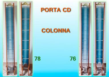 Divisori a colonna per cd , dvd , legno ciliegio