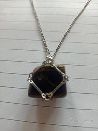 collana con pietra OCCHIO DI TIGRE