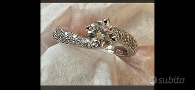 Anello solitario montatura Valentino 1.70 ct tot