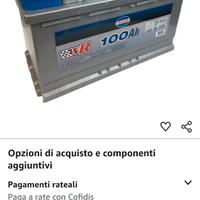 Batteria auto tamoil wr 100ah nuova