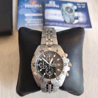 Festina Cronografo Uomo Acciaio 100 m –