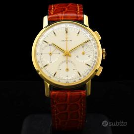 Zenith Tricompax Chronograph 60s 18 kt gold manual