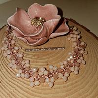 Bracciale a uncinetto fatto a mano