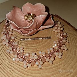 Bracciale a uncinetto fatto a mano