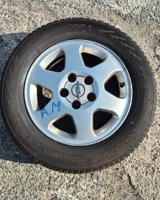 gomme 4 stagioni 195/65 R15 91H , cerchi in lega 