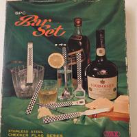 Set Kit bar 6 pz acciaio Stainless Steel del 1987