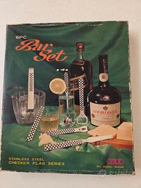 Set Kit bar 6 pz acciaio Stainless Steel del 1987