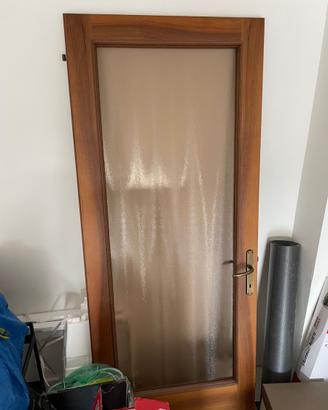 Porta interna legno vetro satinato 80x210