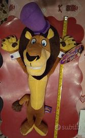 Peluche Alex Madagascar 3 cappello viola NUOVO