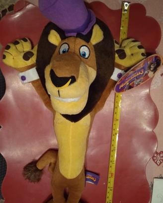 Peluche Alex Madagascar 3 cappello viola NUOVO