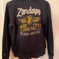 Felpa con zip uomo L blu De Kuba