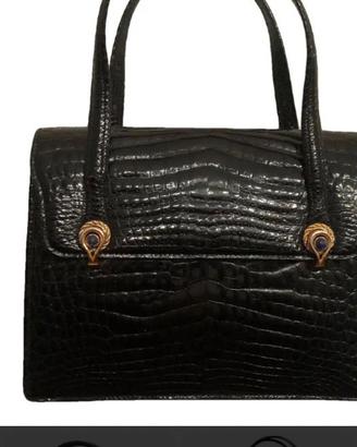 Borse vintage in pelle di coccodrillo