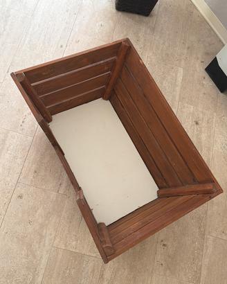 Cuccia cane/gatto realizzata a mano in vero legno