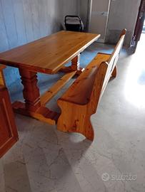 tavolo e panche